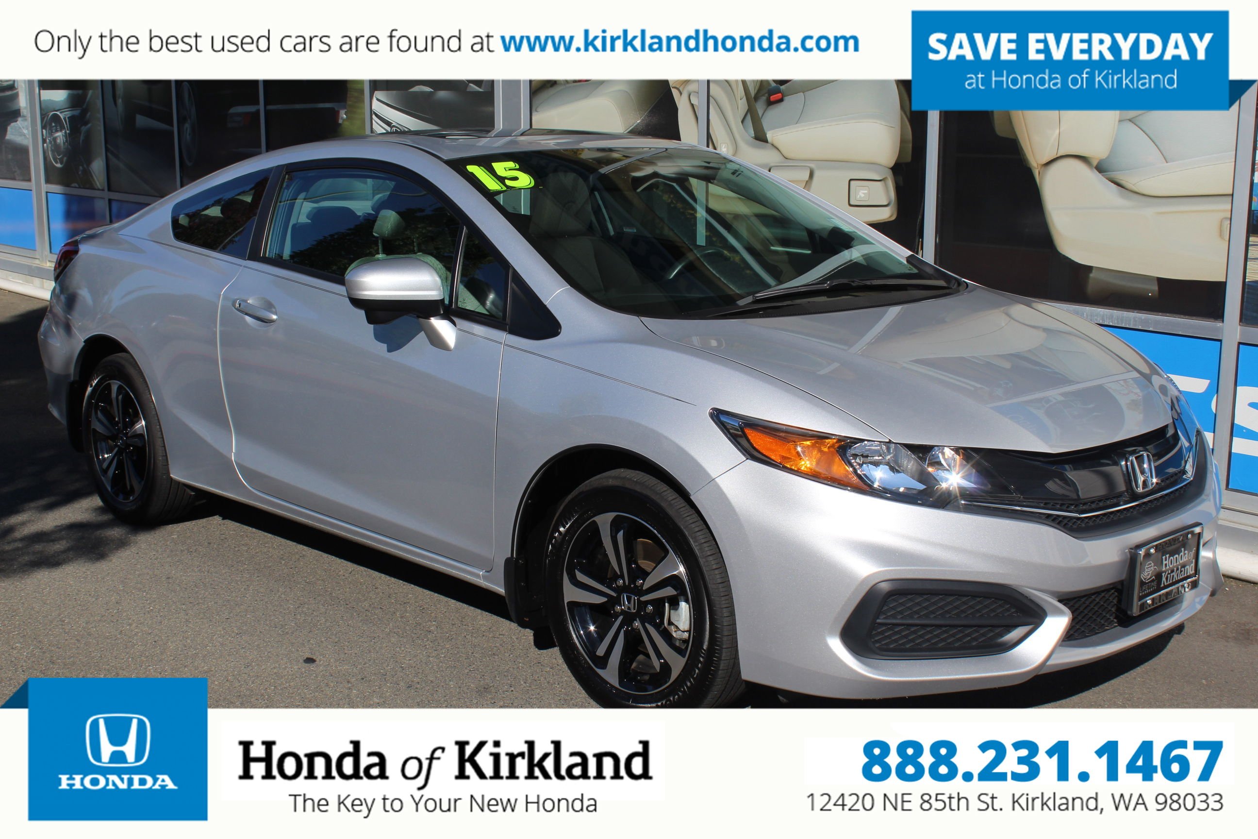 Pre-Owned 2015 Honda Civic Coupe EX 2dr Car In Kirkland #187104A ...