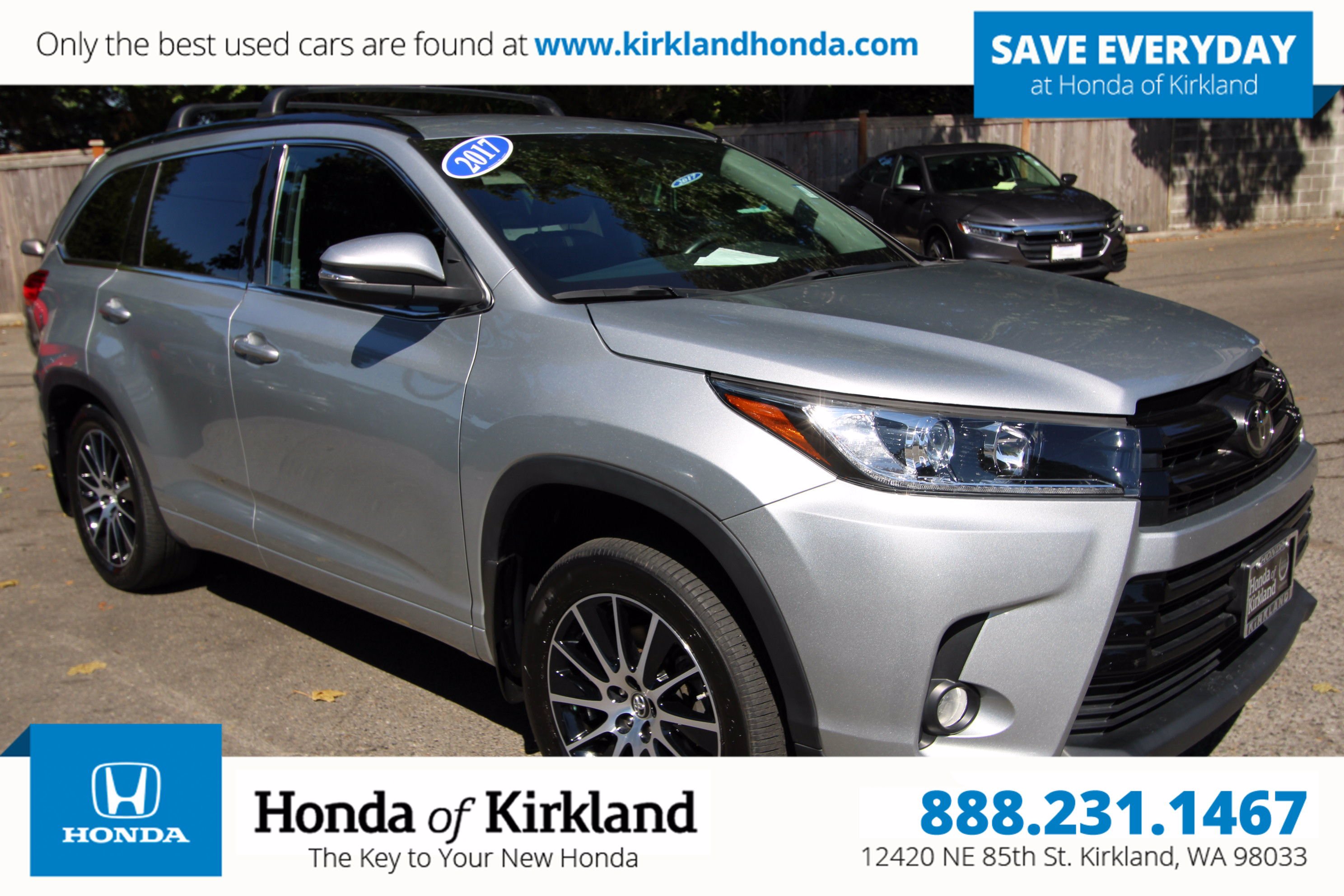 Pre-Owned 2017 Toyota Highlander SE V6 AWD Sport Utility In Kirkland ...