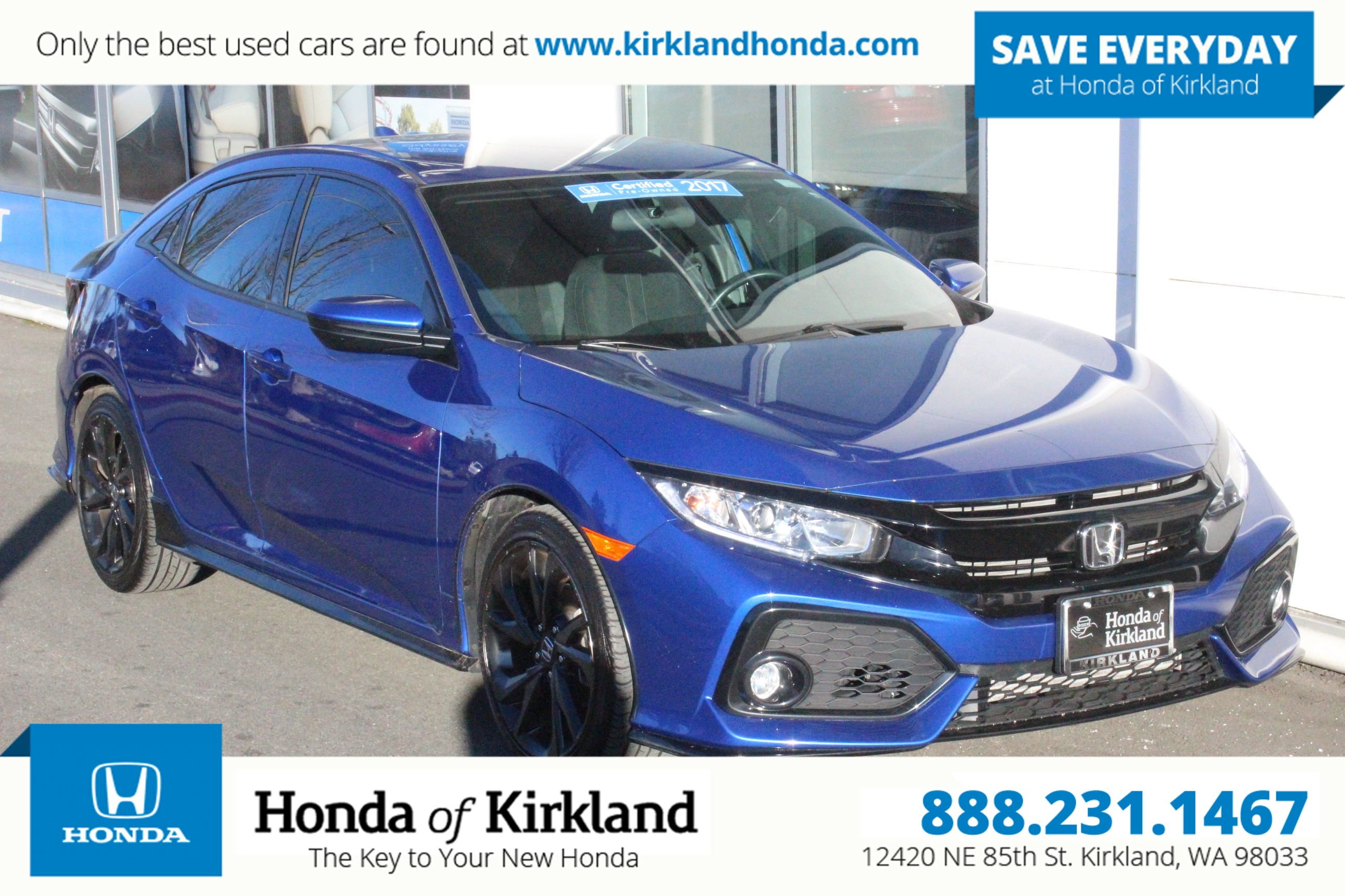 Certified Pre Owned 2017 Honda Civic Hatchback Sport Hatchback In